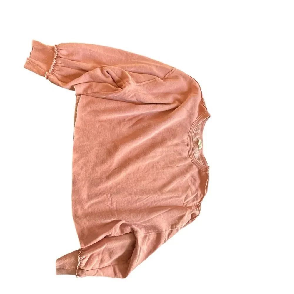 X Supply size large Pink Long Sleeve cropped Sweatshirt like new